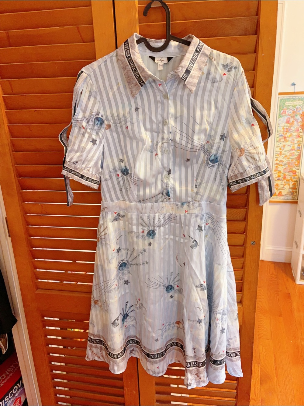 Lily Japanese Style Whimsical Shirt Dress US S fit 165cm